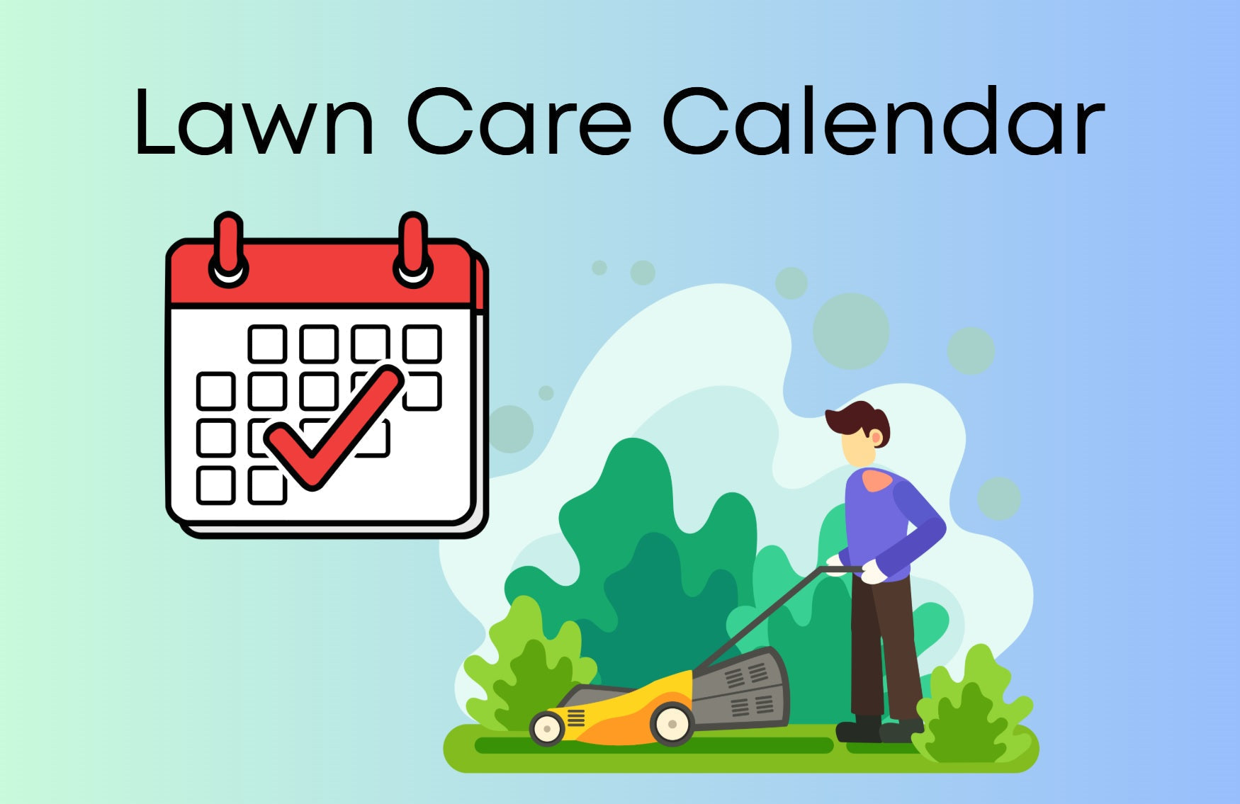 Lawn care calendar