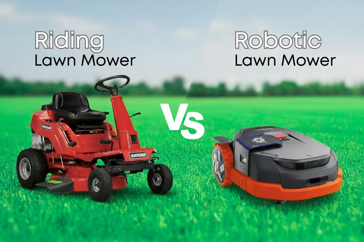 Riding Lawn Mower vs Robot Lawn Mower