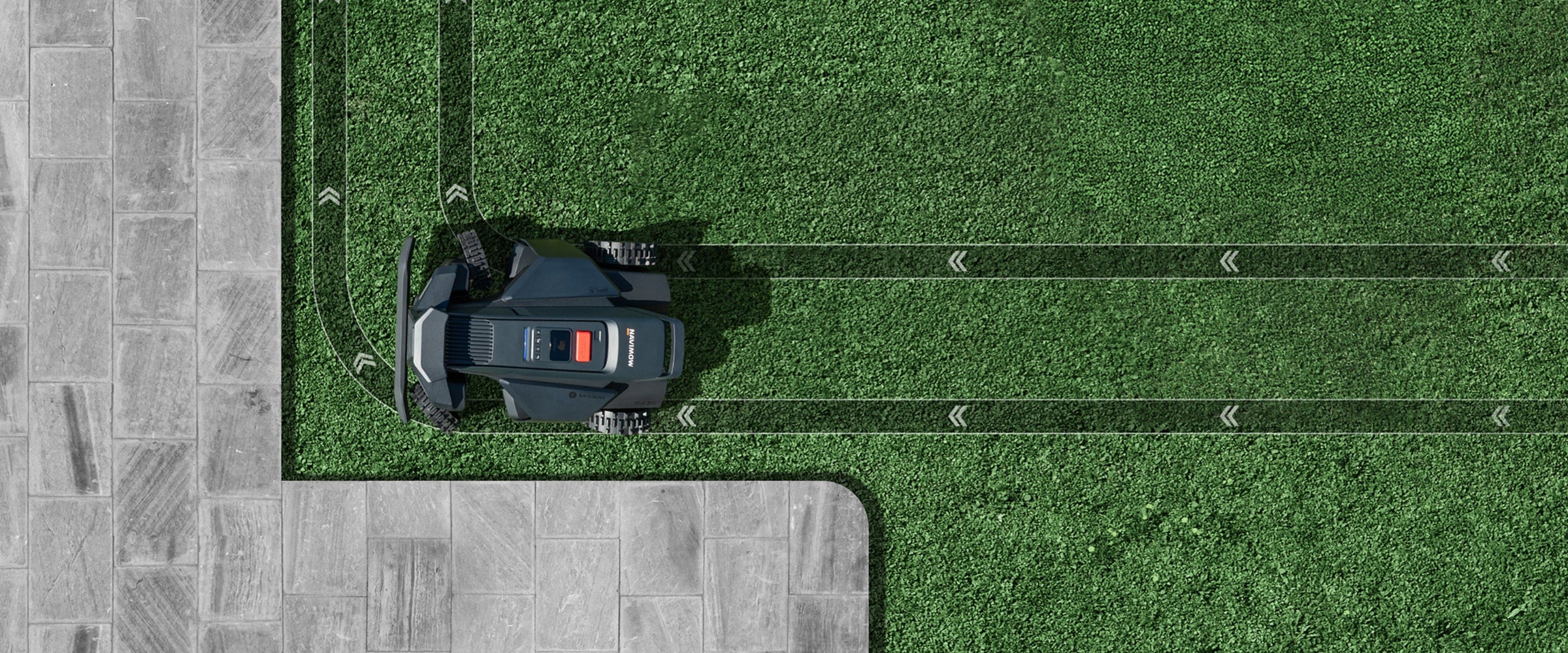 <p>Independent eccentric front-wheel steering enables smooth, flexible turning on all surfaces.</p>