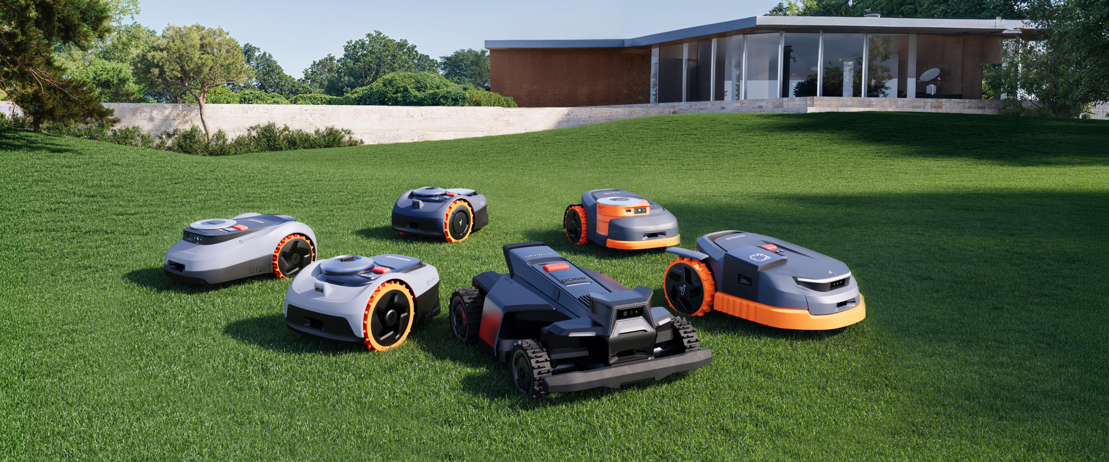 navimow robot lawn mower family