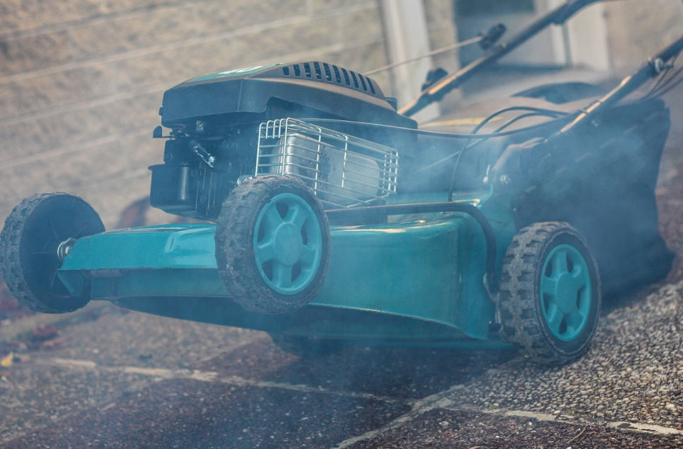 Lawnmower smoking