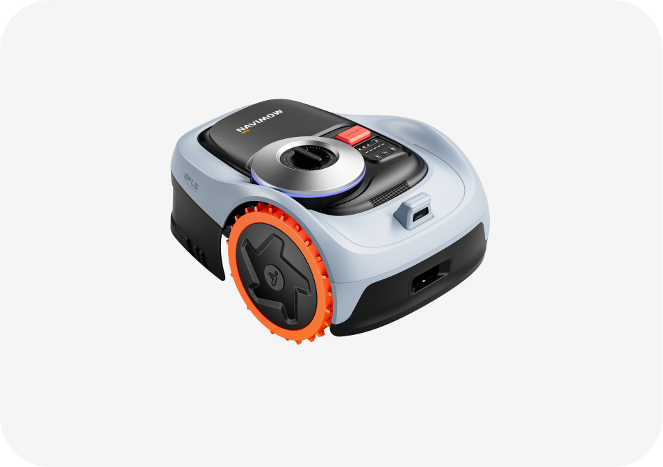 Navimow i105E robot lawn mower on a plain white background.