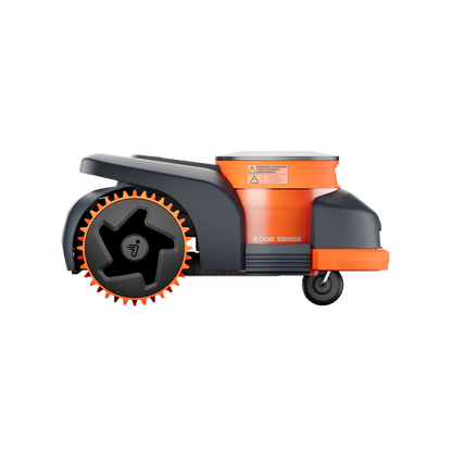 Segway Navimow H2 robot lawn mower side view, EDGE SENSE tech