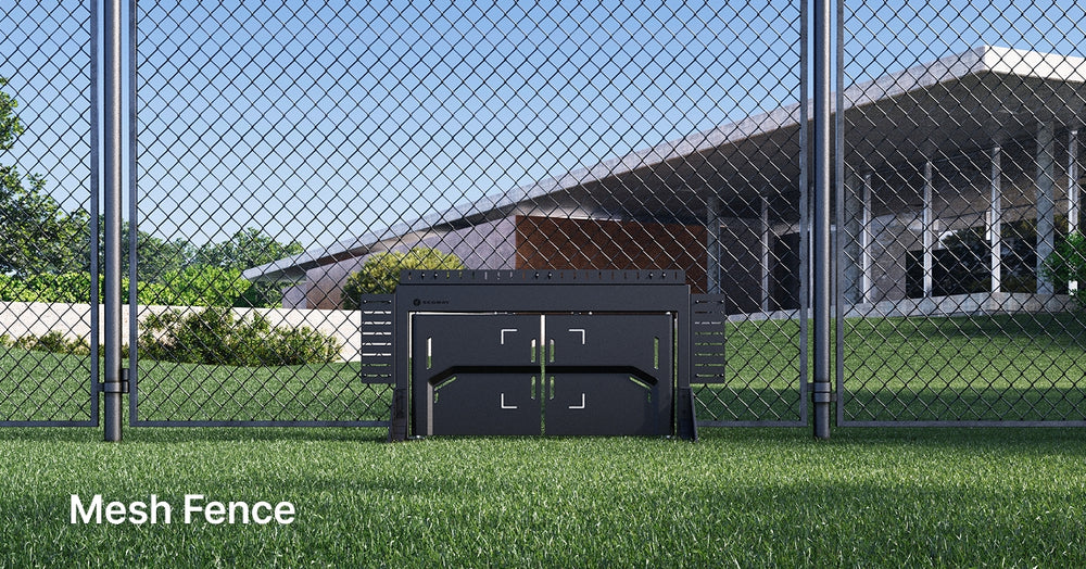 Segway Navimow Access robot lawn mower gate for mesh fence.