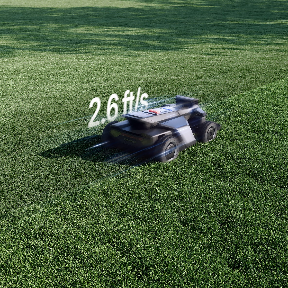 <p>Mows at up to 2.6 ft/s for faster, more efficient large-yard coverage.</p>
