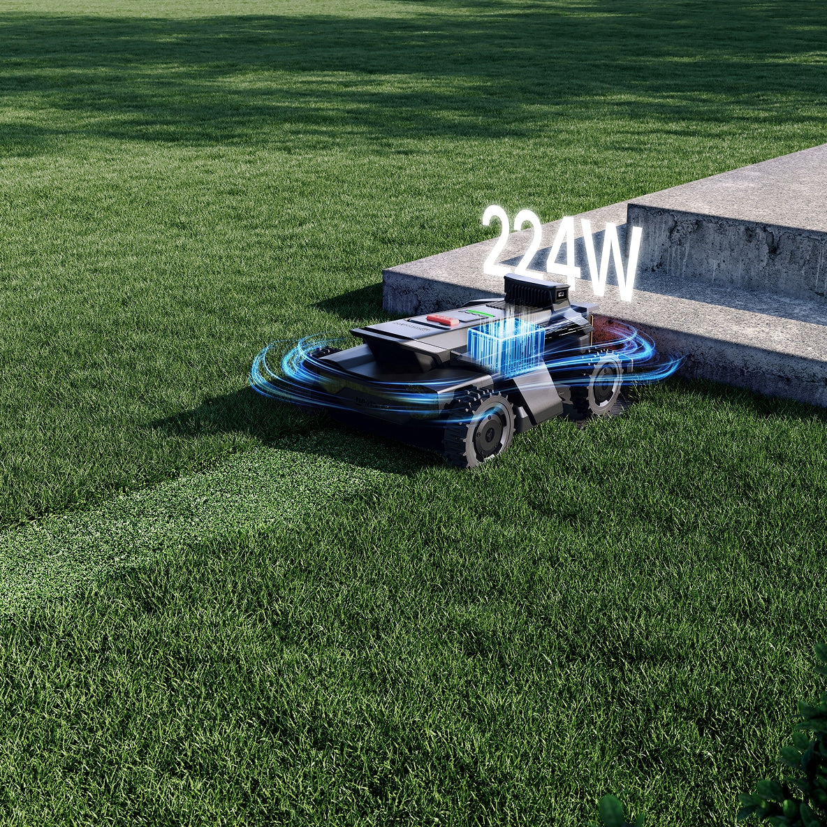 <p>224W charging reduces downtime, delivering up to 9,600 ft² per charge with a ≤ 90 minutes recharge.⁴</p>