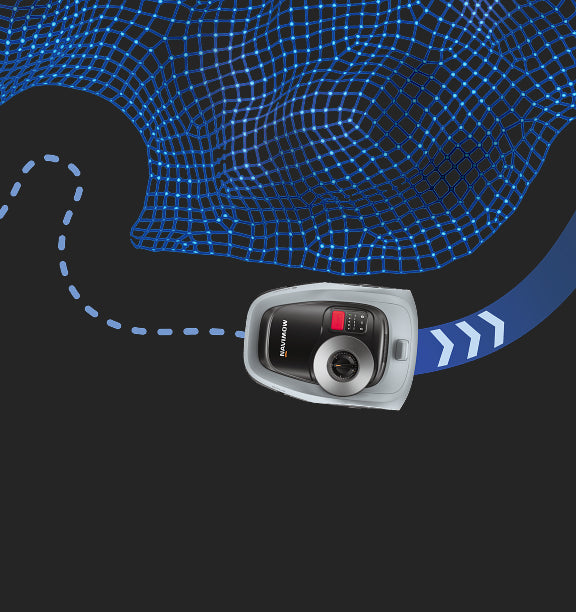 Navimow i2 AWD robot lawn mower uses three satellites to navigate.
